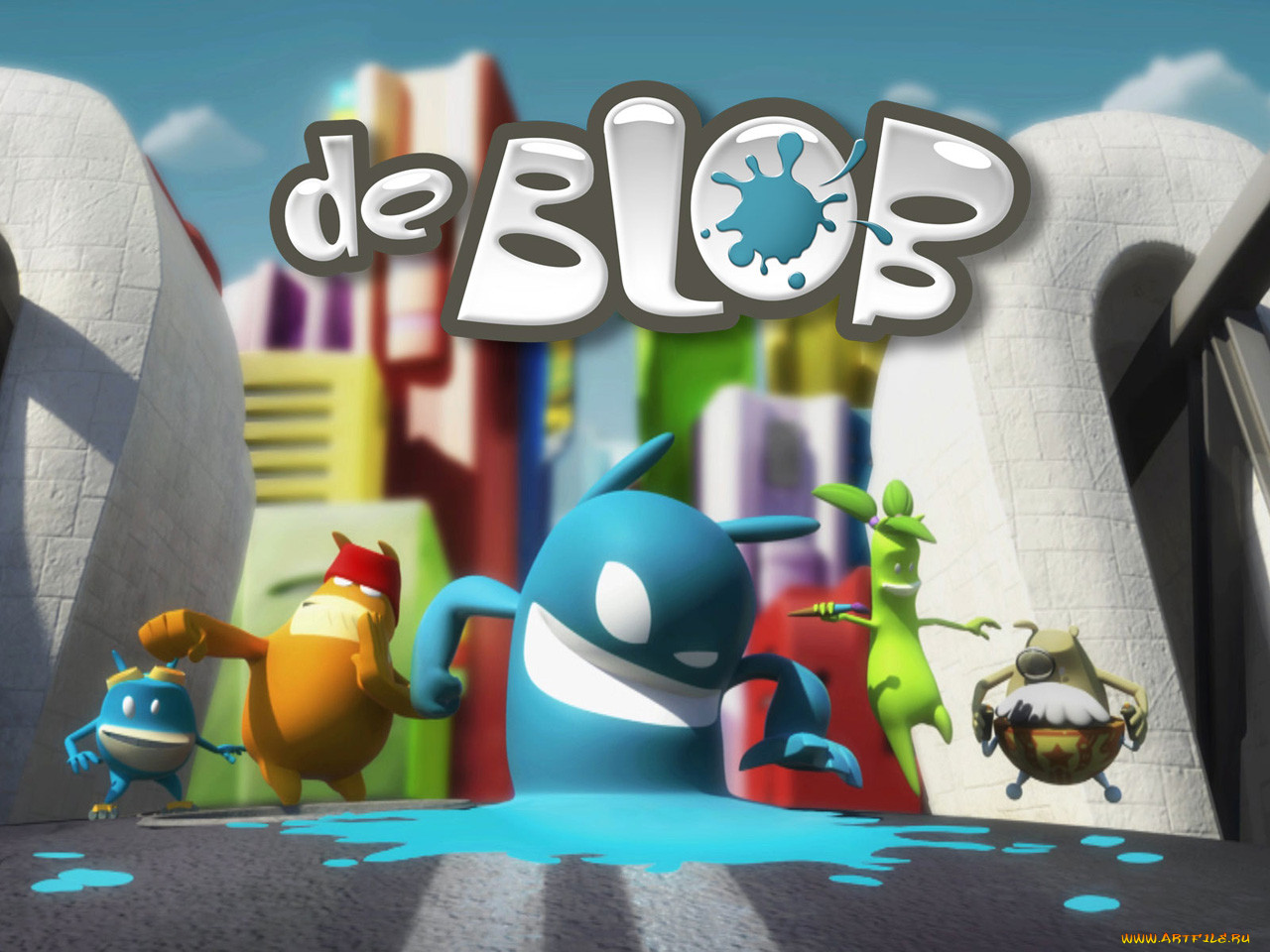 Обои de Blob Видео Игры de Blob, обои для рабочего стола, фотографии de,  blob, видео, игры Обои для рабочего стола, скачать обои картинки заставки  на рабочий стол.